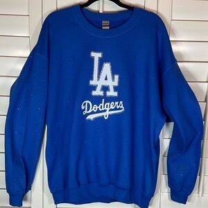 Los Angeles DODGERS Baseball Pride! All over Crystal Rhinestones sparkle WOW!